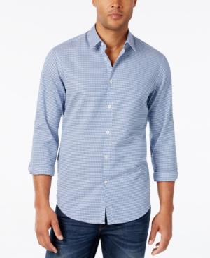 Boss Green Men's C-briar Geo Check Long-sleeve Shirt