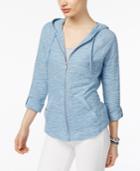 Style & Co Petite Slub-knit Hoodie, Only At Macy's