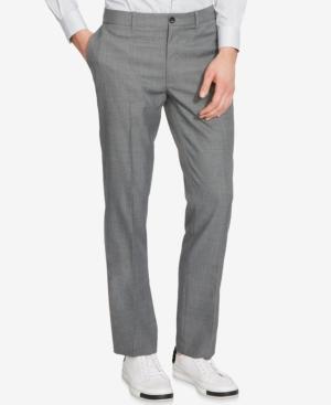 Kenneth Cole Reaction Men's Mini-check Flat-front Pants