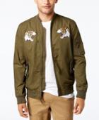 American Rag Men's Embroidered Bomber Jacket, Created For Macy's