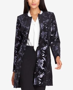 Tahari Asl Embossed-velvet Jacket