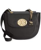 Emma Fox Bayboro Flap Leather Handbag