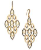 I.n.c. Gold-tone Polished & Pave Chandelier Earrings, Created For Macy's