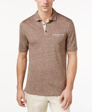 Tasso Elba Men's Linen Pique Polo, Created For Macy's