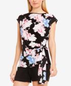 Vince Camuto Cap-sleeve Side-tie Top