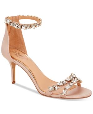 Jewel By Badgley Mischka Caroline Ankle-strap Evening Sandals Women's Shoes
