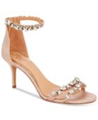 Jewel By Badgley Mischka Caroline Ankle-strap Evening Sandals Women's Shoes