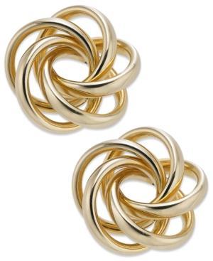 14k Gold Love Knot Stud Earrings
