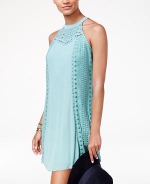 American Rag Juniors' Crochet-trim Shift Dress, Only At Macy's