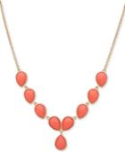 Nine West Colored Stone Lariat Necklace, 16 + 2 Extender