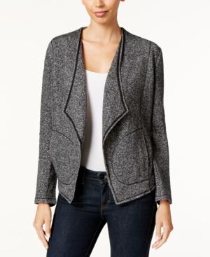 Style & Co. Drape-front Terry Jacket, Only At Macy's