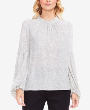 Vince Camuto Elegant Speckles Balloon-sleeve Top