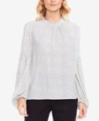 Vince Camuto Elegant Speckles Balloon-sleeve Top