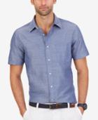 Nautica Linen Slim-fit Short-sleeve Shirt