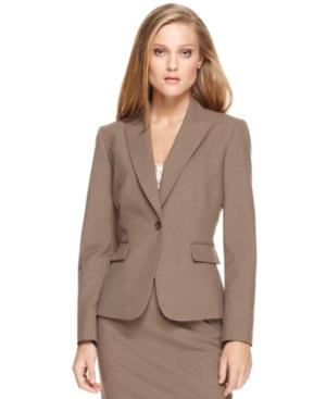 Tahari By Asl Jacket, Single Button Suiting