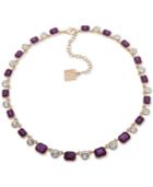 Anne Klein Gold-tone Crystal & Stone Collar Necklace, 16 + 3 Extender