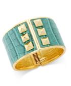 Thalia Sodi Gold-tone Studded Textured Cuff Bracelet, Only At Macy's