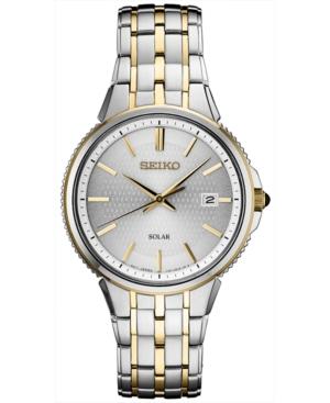 Seiko Men's Solar Essentials Two-tone Stainless Steel Bracelet Watch 39.4mm