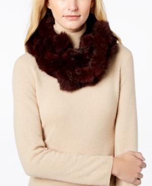 Marcus Adler Rabbit-fur Ruffled Infinity Scarf