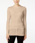 Calvin Klein Button-trim Layered-look Sweater