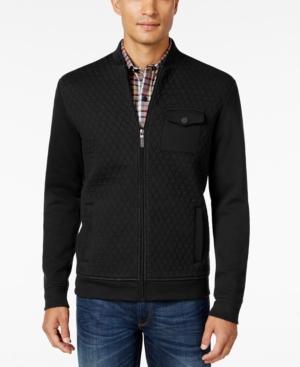 Tasso Elba Men's Big And Tall Classic Fit Quilted Full-zip Jacket, Only At Macy's