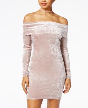 Material Girl Juniors' Velvet Bodycon Dress, Created For Macy's