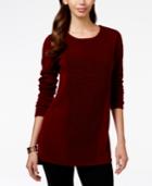 Jm Collection Ottoman-textured Pullover Tunic Sweater, Only At Macy's