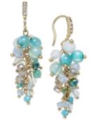Inc International Concepts Gold-tone Seafoam Cluster Drop Earrings, Only At Macy's
