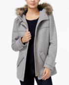 Tommy Hilfiger Kate Faux-fur-trim Coat, Only At Macy's