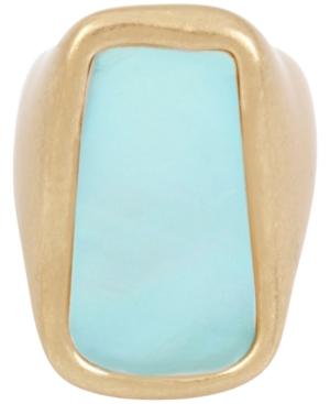 Robert Lee Morris Soho Gold-tone Imitation Mother-of-pearl Ring