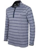 Greg Norman For Tasso Elba Striped Quarter-zip Shirt, Only At Macy's