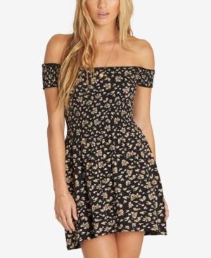 Billabong Juniors' Cotton Off-the-shoulder Mini Dress