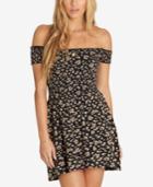 Billabong Juniors' Cotton Off-the-shoulder Mini Dress