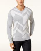 Alfani Men's Broken Chevron Sweater, Created For Macy's