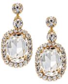 Inc International Concepts Gold-tone Oval Crystal Drop Earrings, Only At Macy's