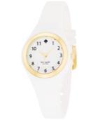 Kate Spade New York Women's Rumsey White Silicone Strap Watch 30mm 1yru0793