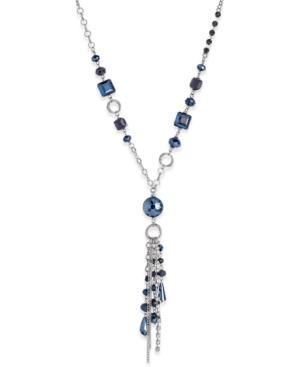 I.n.c. Gold-tone Multi-beaded Tassel Lariat Necklace, Created For Macy's