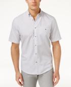 Alfani Men's Skip Stripe Cotton Shirt, Only At Macy's