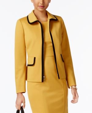 Kasper Contrast-trim Jacket