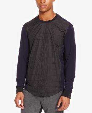 Kenneth Cole Reaction Men's Quilted Crew-neck Sweatshirt
