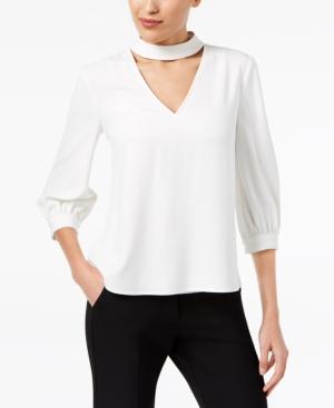 Trina Turk Choker-neck Blouse