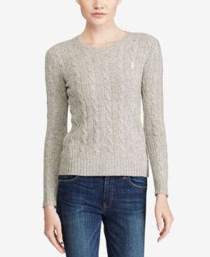 Polo Ralph Lauren Cable Crew-neck Wool Cashmere Blend Sweater