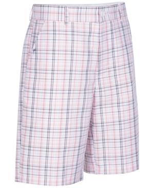 Greg Norman For Tasso Elba Men's Plaid Golf Shorts