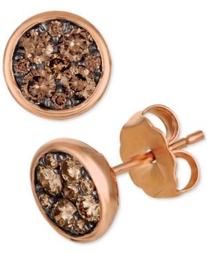 Le Vian Chocolatier Diamond Cluster Stud Earrings (1/2 Ct. T.w.)