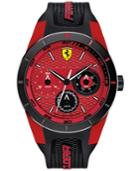 Scuderia Ferrari Men's Redrev T Black Silicone Strap Watch 44mm 830255
