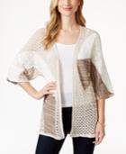 Style & Co. Open Weave Kimono Cardigan, Only At Macy's