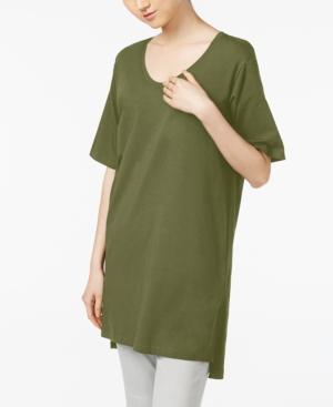 Eileen Fisher Organic Cotton-blend High-low Tunic, Regular & Petite