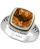 Effy Citrine Ring (4 Ct. T.w.) In 18k Gold And Sterling Silver