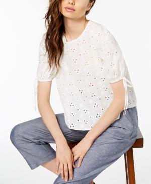 Jill Jill Stuart Cotton Eyelet Top, Created For Macy's