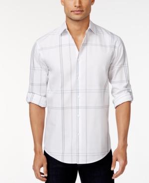 Alfani Black Kirwin Plaid Shirt, Only At Macy's